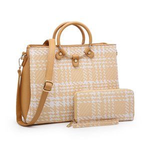 XB Tote Bag 2 In 1 Set Women Ring Circle Hand Bag